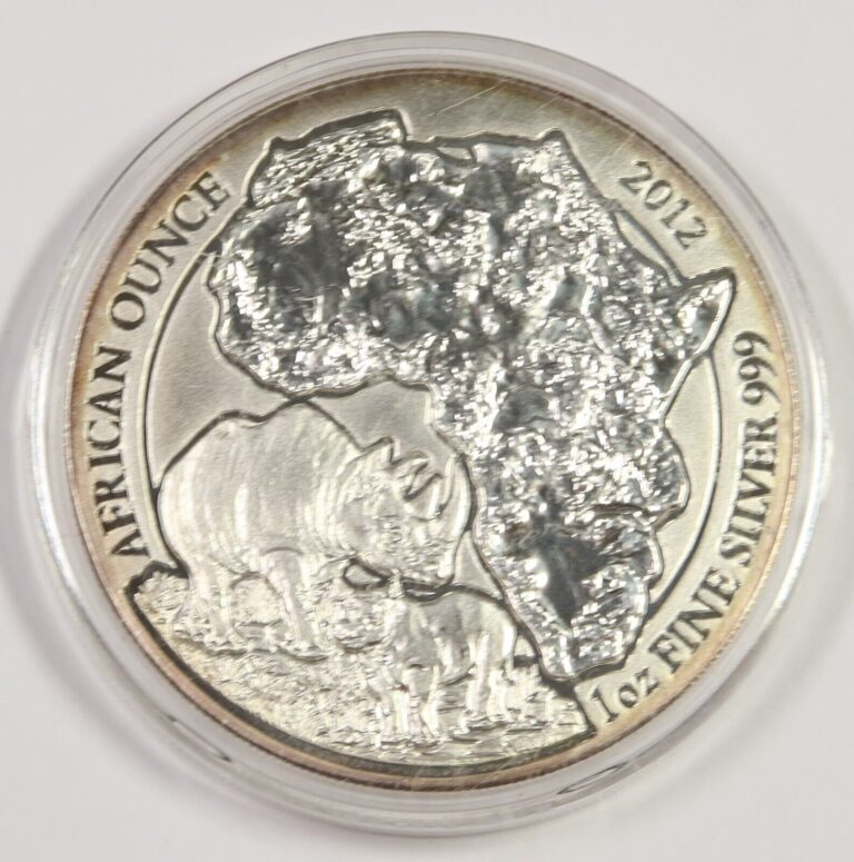 Read more about the article 2012 RWANDA | Silver 1 oz African Rhino – Coin 50 RWF #48480C