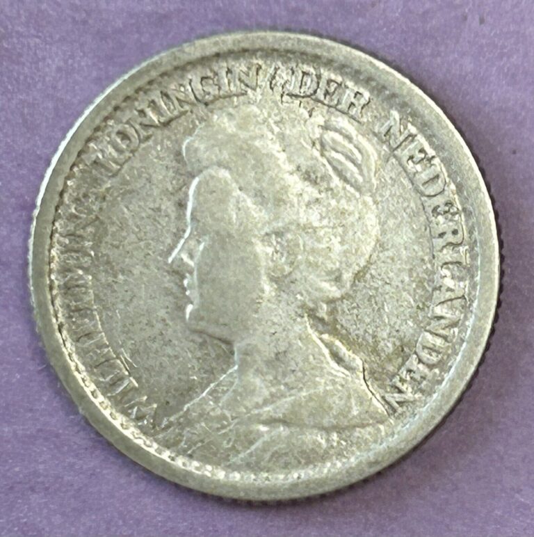 Read more about the article 1919 Netherlands 25 Cents Silver Coin