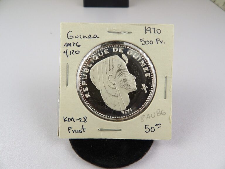 Read more about the article 1970 Guinea 500 Francs Silver Proof Coin – Queen Tiyi