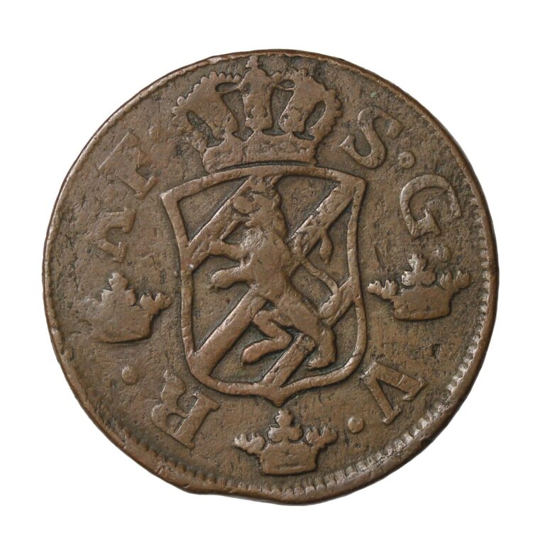 Read more about the article Sweden 1760 Adolph Frederick I Copper 2 Ore KM#461