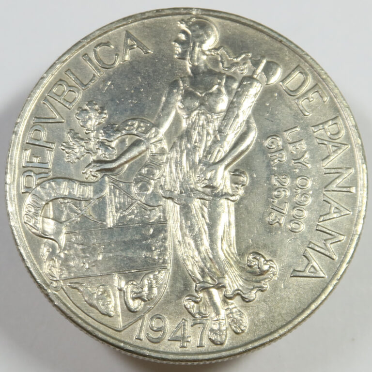 Read more about the article 1947 PANAMA – Silver 1 Un Balboa Coin #47470