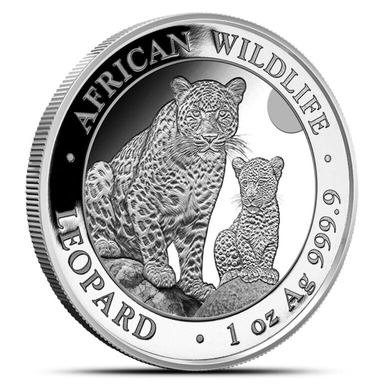 Read more about the article 2024 1 oz Somalia Silver African Wildlife Leopard Coin (BU)