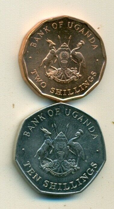 Read more about the article 2 VERY NICE COINS from UGANDA – 2 and 10 SHILLINGS (BOTH DATING 1987)