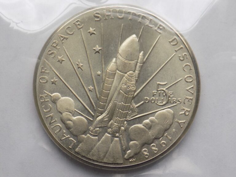 Read more about the article 1988 Marshall Islands five 5 dollars Space Shuttle launch commemorative coin