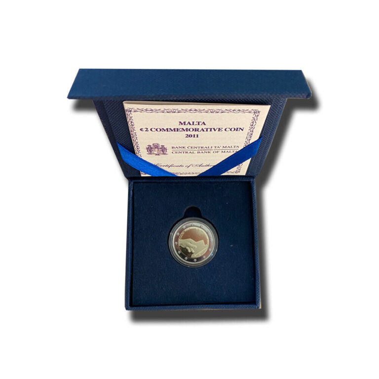 Read more about the article 2011 Malta – 2 Euro COMMEMORATIVE Lot of 5 COINs PROOF Uncirculated