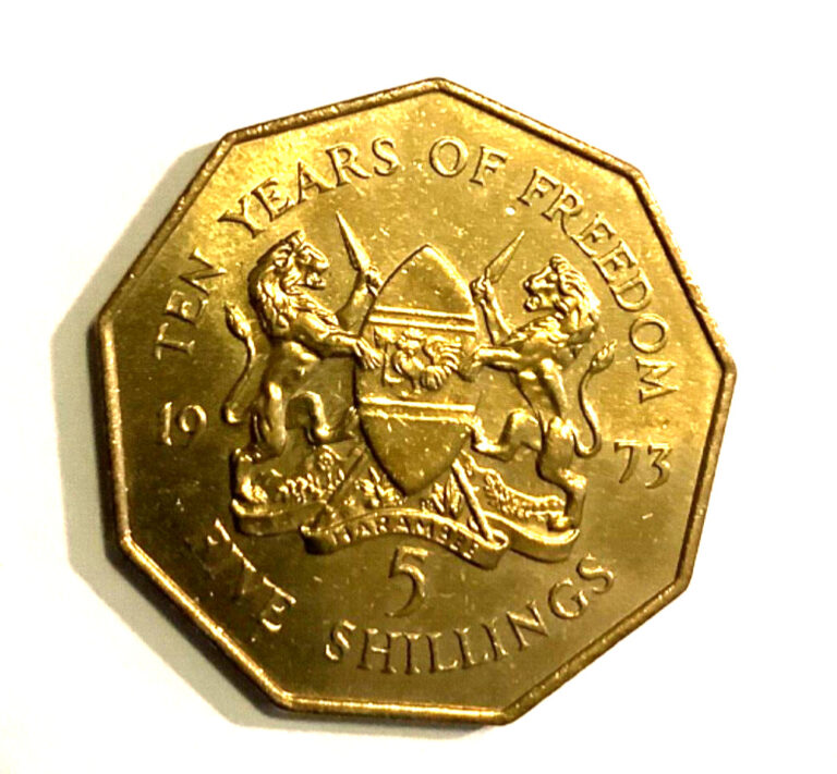 Read more about the article 1973 KENYA 5 SHILLINGS COIN KM16 UNCIRCULATED