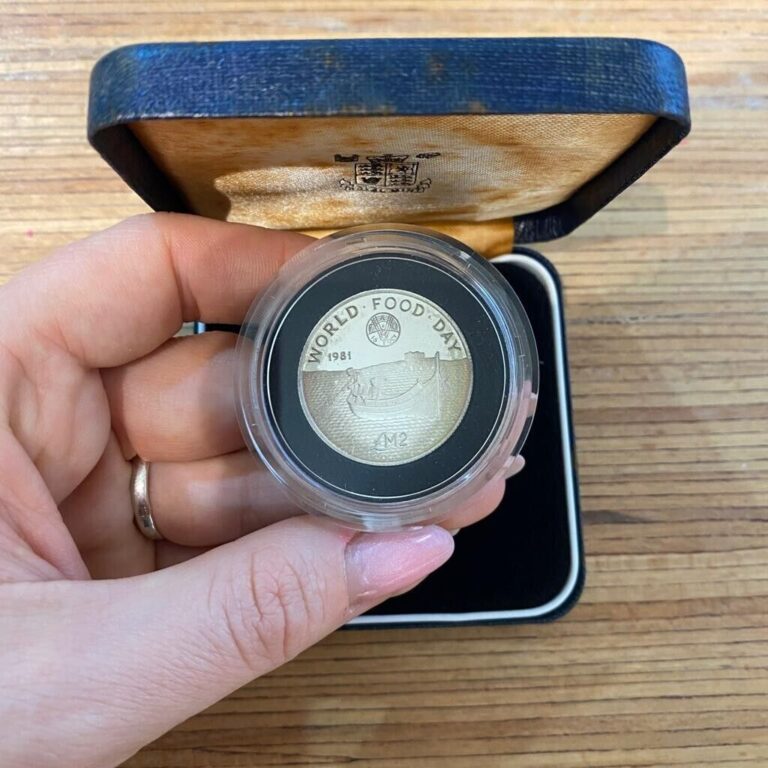 Read more about the article 1981 Malta F.A.O. Lira Maltese 2 LM Silver Proof Coin in original Box