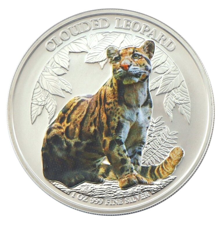 Read more about the article 2023 Cambodia Clouded Leopard COLORIZED  1 oz .999 Silver Coin