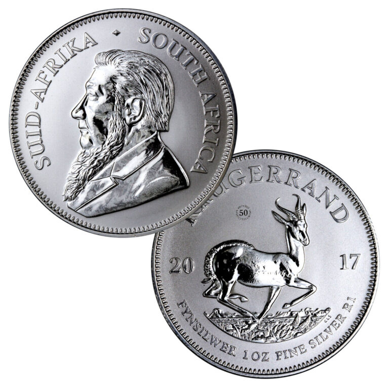 Read more about the article 2017 South Africa Krugerrand 1 oz 1 Rand Coin .999 Silver – 50th Anniversary