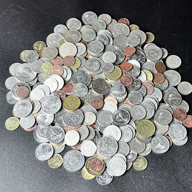 Read more about the article Singaporean Coins 🇸🇬 1 KG of Random Coins from Singapore  ~300 Coins 🇸🇬
