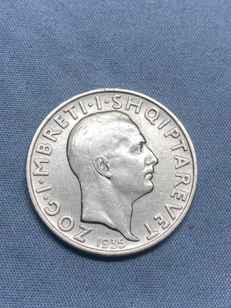 Read more about the article 2 frang ar coins albania 1935 silver