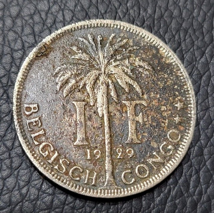 Read more about the article 1929 Belgian Congo 1 Franc Coin