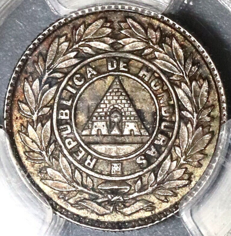Read more about the article 1902 PCGS MS 64 Honduras 5 Centavos Rare Silver Coin POP 2/0 (20021601C)