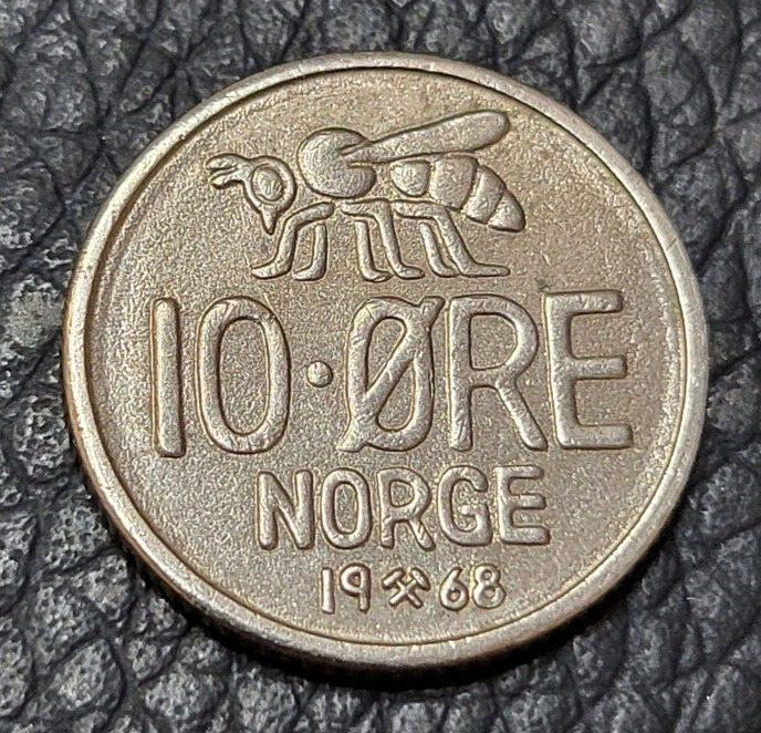 Read more about the article 1968 Norway 10 Øre Coin