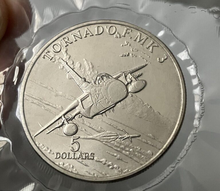 Read more about the article 1995 Marshall Islands $5 Dollar UNC Commemorative Coin * Tornado F.MK 3 Plane