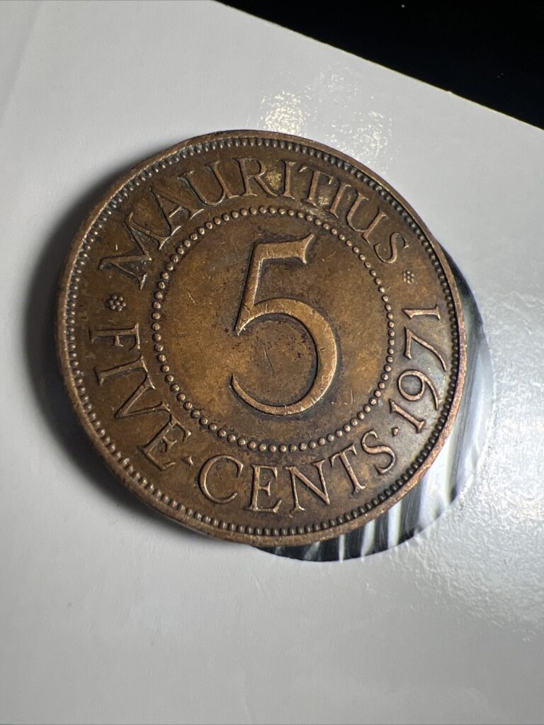 Read more about the article 1971 Mauritius 5 Cents Only 500K Minted Z2288