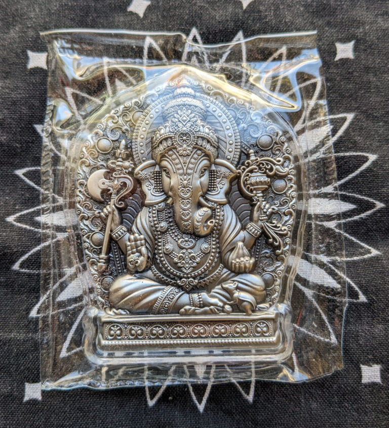 Read more about the article 2023 South Korea Ganesha 2 oz 999 Silver Antiqued Stacker Elephant