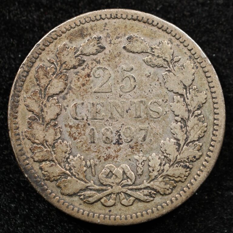 Read more about the article Netherlands 25 Cents 1897  Coin  Silver  Inv#F997