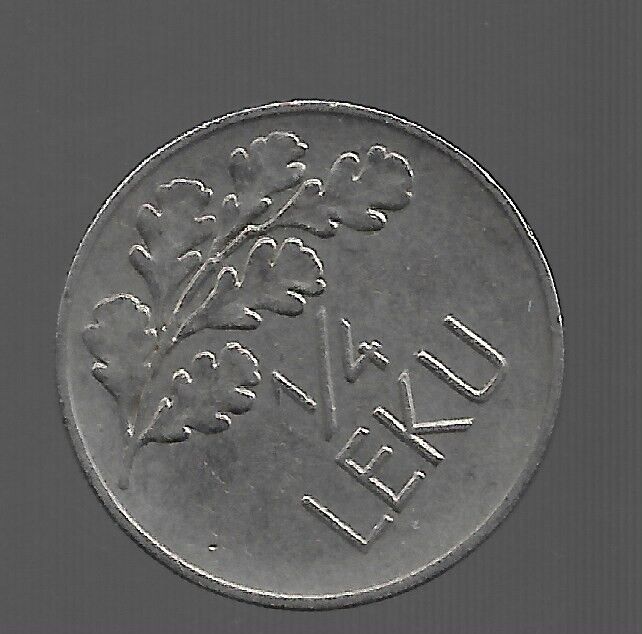 Read more about the article 1927Albania.  Albanian Coins 1/4 LEKU  4Y