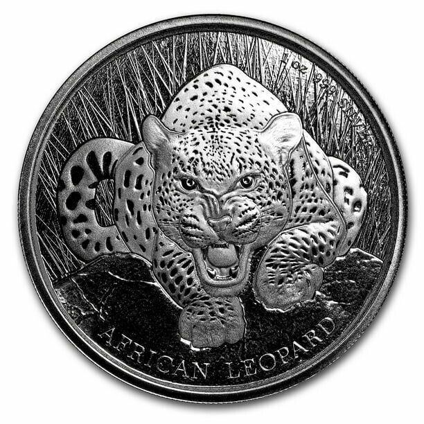 Read more about the article 2017 Republic of Ghana 5 Cedis 1 oz Silver African Leopard Bullion coin