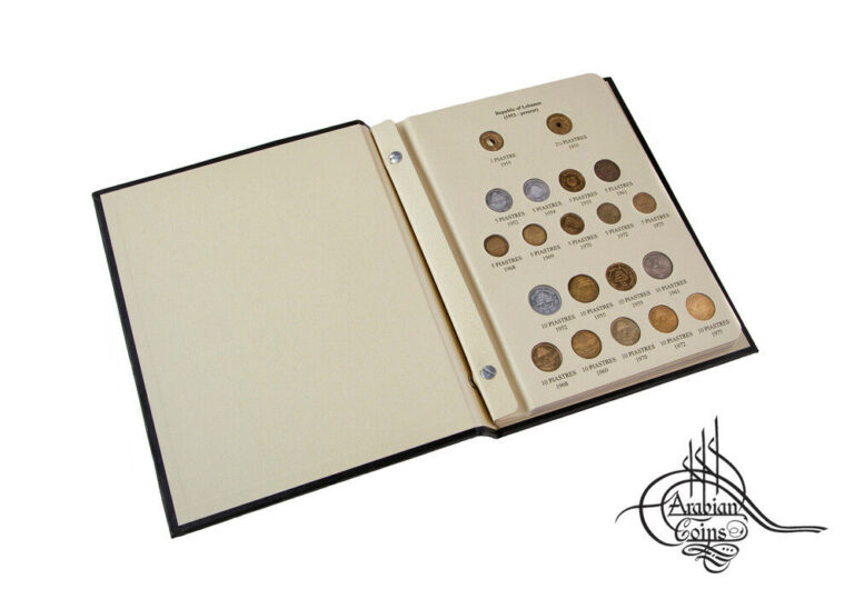 Read more about the article Lebanon 1952-2009 Coin Album inc. 1954 1955 1961 1968 1969 1975 1978 1981 etc