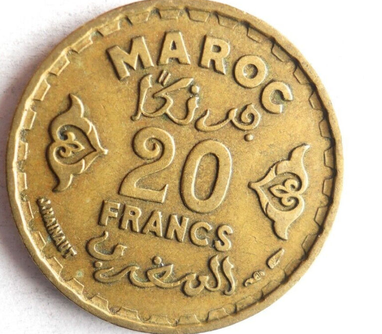Read more about the article 1951 MOROCCO 20 FRANCS – Uncommon Coin – FREE SHIP – Morocco Bin #1