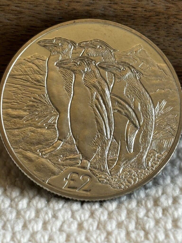 Read more about the article 2019 South Georgia And South Sandwich Islands Macaroni Penguin CUNI Coin PL