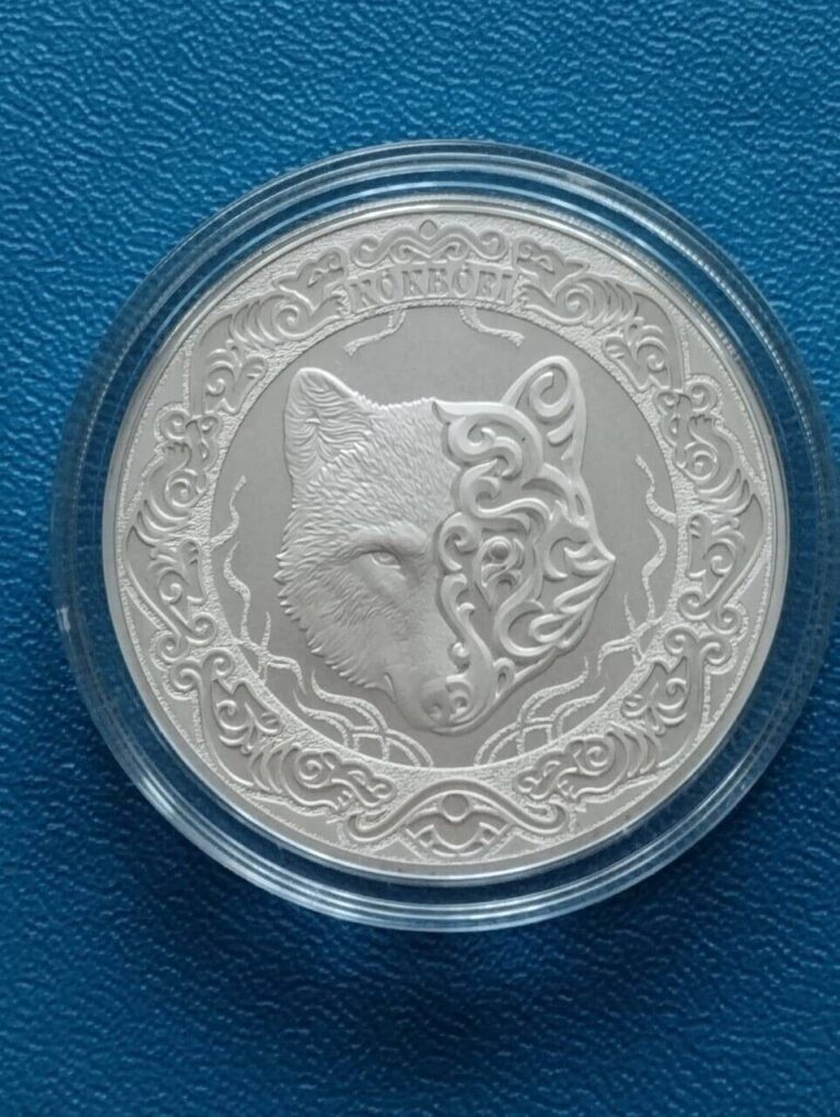 Read more about the article Silver Wolf (Kokbori) 1 Tenge Kazakhstan 1 oz 999.9 silver coin (2024)