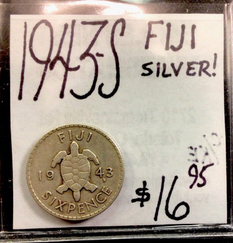 Read more about the article 1943 S Fiji Silver. Sixpence. ENN Coins