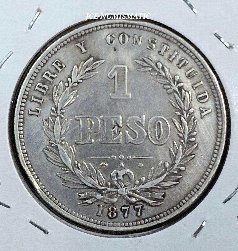 Read more about the article 1877 (A) – 1 Peso Uruguay Coin -Silver 0.917 -KM# 17 -LOW MINTAGE- VERY SCARSE!!