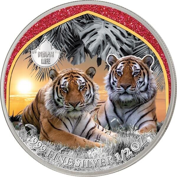 Read more about the article 2023 Cameroon Tiger Silver Color Coin indian Wildlife Big Cat Savanna Life RARE