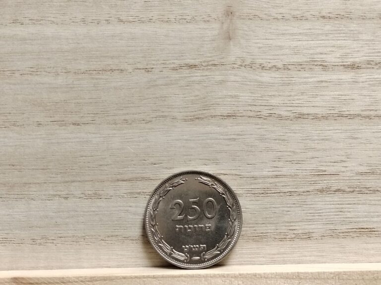 Read more about the article 1949 250 Pruta Israel Coin