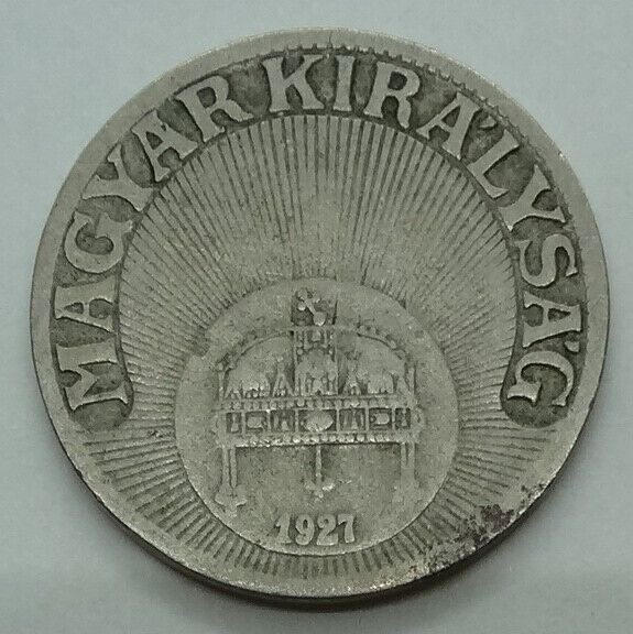 Read more about the article 1927 HUNGARY  10 FILLER  KM# 507