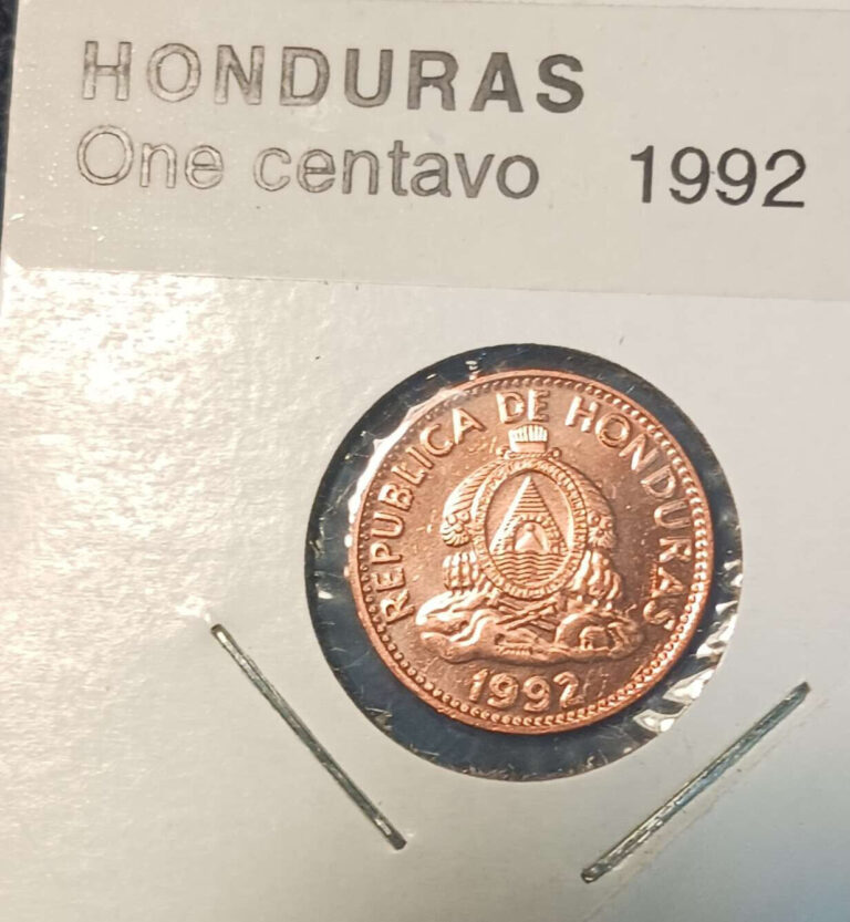 Read more about the article Honduras 1992 One Centavo Copper Clad Steel Coin  BU