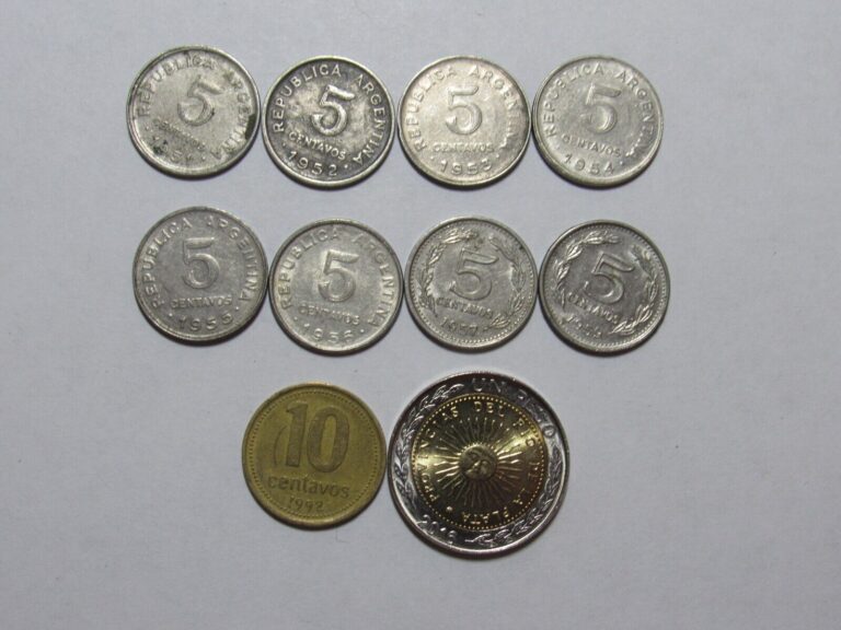 Read more about the article Lot of 10 Different Argentina Coins – 1951 to 2016 – Circulated and BU