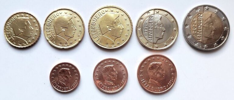 Read more about the article Luxembourg 8 coins set 2024 euro UNC (#9628)