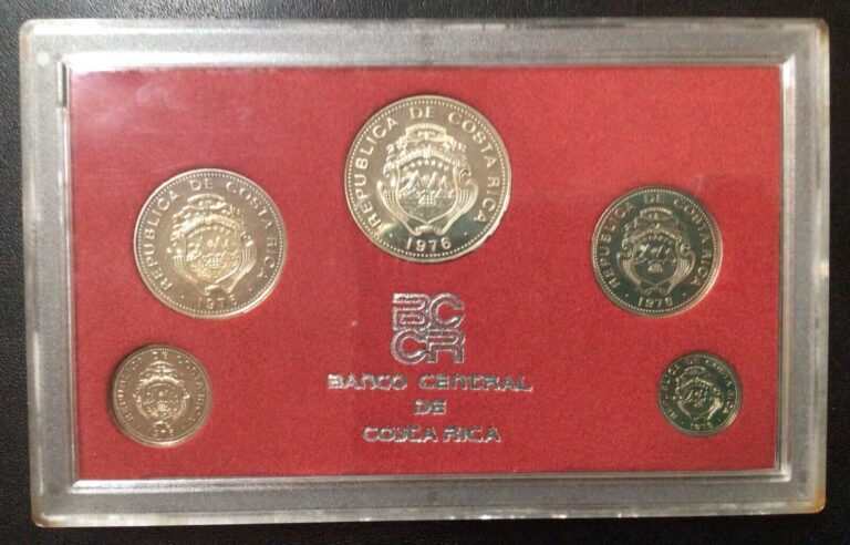 Read more about the article 1975 COSTA RICA BANCO CENTRAL PROOF COINS SET!
