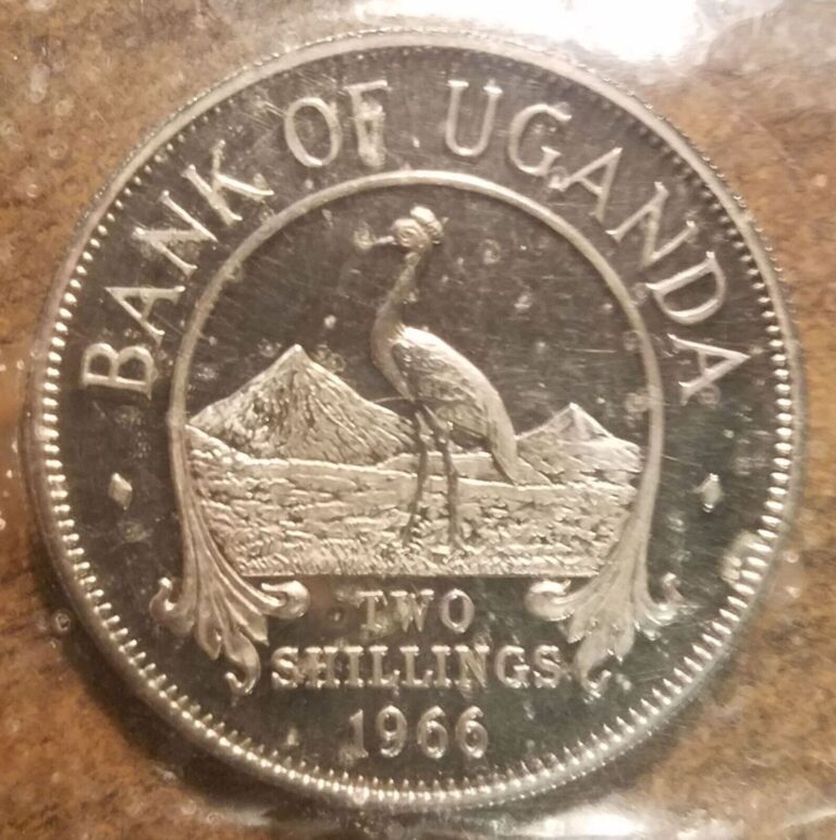 Read more about the article UGANDA PROOF 2 SHILLINGS 1966 (SEALED  FROM THE ORIGINAL PROOF SET)