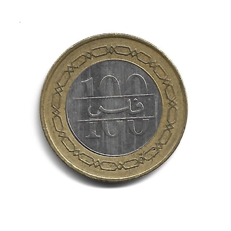 Read more about the article World Coins – Bahrain 100 Fils 2008 Coin KM# 26.1
