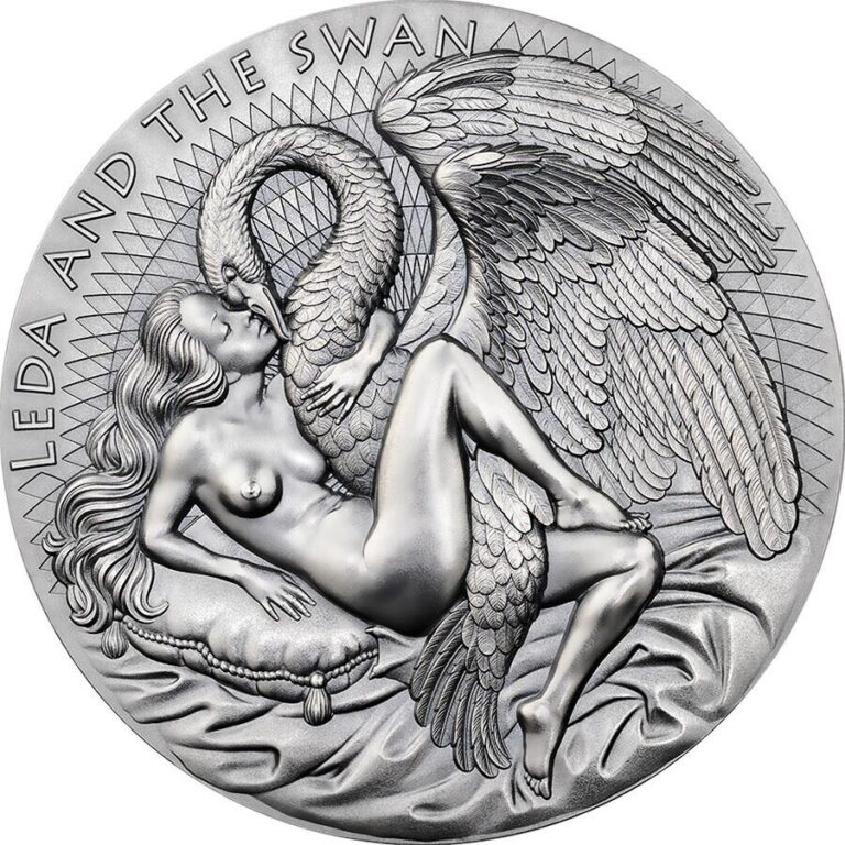 Read more about the article Republic Cameroon 2 oz LEDA SWAN CELESTIAL BEAUTY 2000 Francs Silver Coin 2023