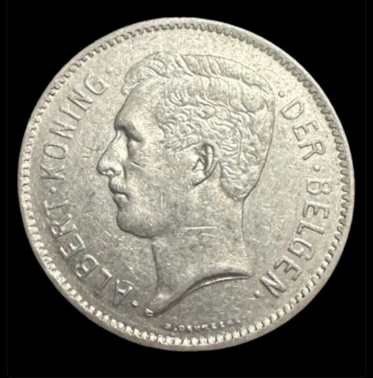 Read more about the article Belgium 1931 5 Francs  Silver Coin