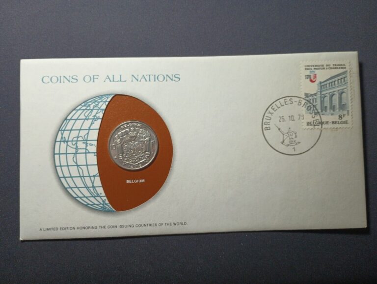 Read more about the article Belgium Coins Of All Nations With Postmark Stamp Card
