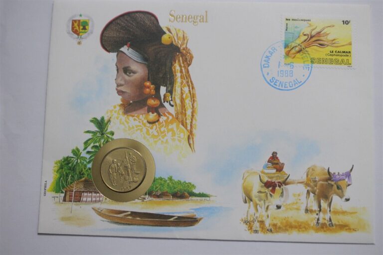 Read more about the article 🧭 🇸🇳 SENEGAL 10 FRANCS 1987 COIN COVER B48 #77