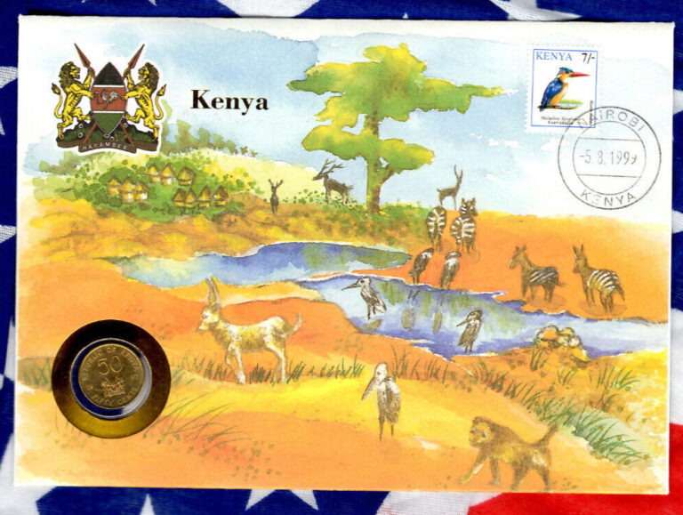 Read more about the article E Coins of All Nations Kenya 50 Cents 1997 KM#28 UNC