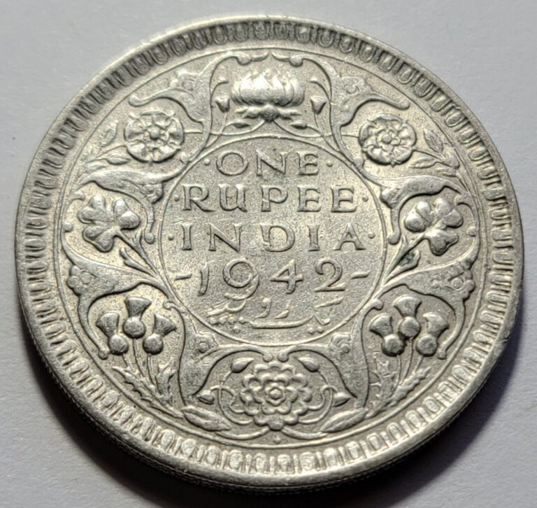 Read more about the article 1942 India One Rupee Silver Coin