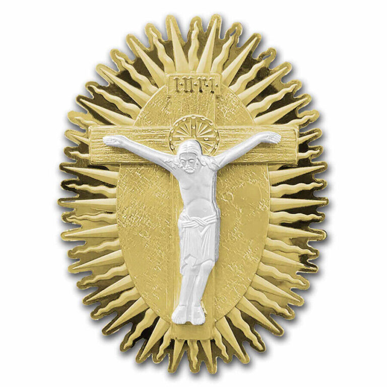 Read more about the article 2024 Cameroon 1 oz Silver Crucifix w/ Gold Gilding