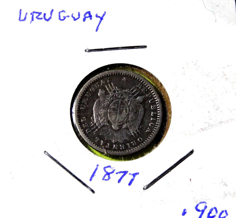 Read more about the article 1877 A Republica Oriental Del Uruguay 10 Centesimos Coin 0.900 Silver