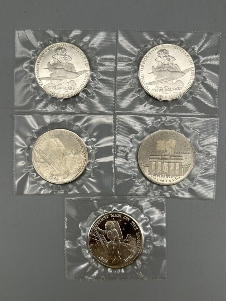 Read more about the article (5) 1989-1990 Marshall Islands $5 Dollar Coins