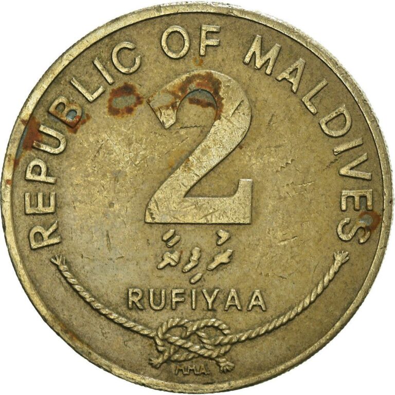 Read more about the article Maldives 2 Rufiyaa Coin | Conch Shell | Reef Knot | 1995 – 2007