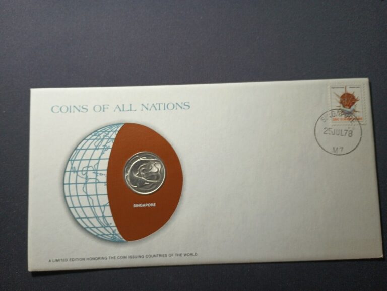 Read more about the article Singapore Coins Of All Nations With Postmark Stamp Card